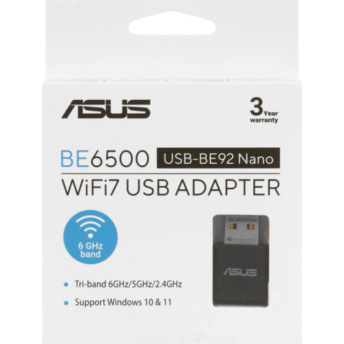 Адаптер ASUS USB-BE92 Nano/ ASUS USB-BE92 Nano