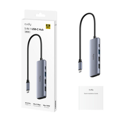Адаптер/ 5-IN-1 USB-C Hub with 4K HDMI Адаптер/ 5-IN-1 USB-C Hub with 4K HDMI