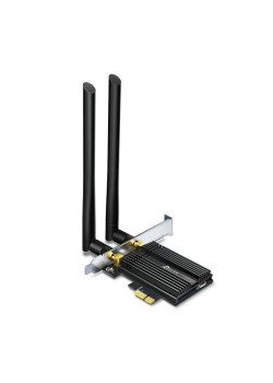 Сетевой адаптер/ 11AX 3000Mbps dual-band PCI-E adapter, 2402Mbps at 5G and 574Mbps at 2.4G, support Bluetooth 5.0, WPA2 encryption, two external Antennas.