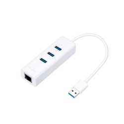 USB концентратор/ USB 3.0 to Gigabit Ethernet Network Adapter with 3-Port USB 3.0 Hub, 1 USB 3.0 connector, 1 Gigabit Ethernet port, 3 USB 3.0 ports,, foldable & portable design, plug & play