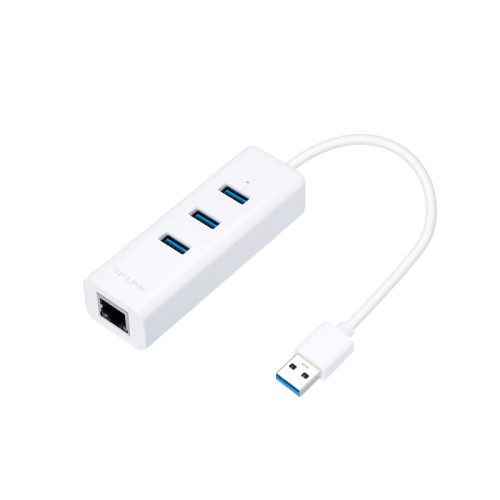 USB концентратор/ USB 3.0 to Gigabit Ethernet Network Adapter with 3-Port USB 3.0 Hub, 1 USB 3.0 connector, 1 Gigabit Ethernet port, 3 USB 3.0 ports,, foldable & portable design, plug & play