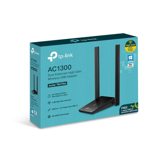 Адаптер Wi-Fi/ AC1300Mbps Dual-band High-Gain wireless USB adapter, 867Mbps at 5G and 400Mbps at 2.4G, two high gain antennas Адаптер Wi-Fi/ AC1300Mbps Dual-band High-Gain wireless USB adapter, 867Mbps at 5G and 400Mbps at 2.4G, two high gain antennas