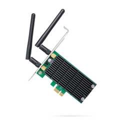 Сетевой адаптер TP-LINK Archer T4E AC1200 Двухдиапазонный Wi-Fi адаптер PCI Express, 2T2R, до 867 Мбит/с на 5 ГГц или 300 Мбит/с на 2,4 ГГц, 802.11ac/a/b/g/n, Beamforming, (089931), RTL {40}