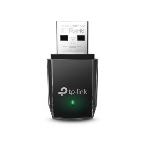 Сетевой адаптер TP-LINK Archer T3U AC1300 Мини Wi-Fi MU-MIMO USB-адаптер, компактный размер, 867 Мбит/с на 5 ГГц+400 Мбит/с на 2,4 ГГц, USB 3.0 (083830)