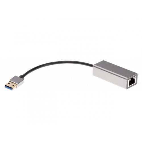 Кабель-переходник/ Кабель-переходник USB 3.0 (Am) --> LAN RJ-45 1000 Mbps, Alum Shell, iOpen (Aopen/Qust) <ADU312M>