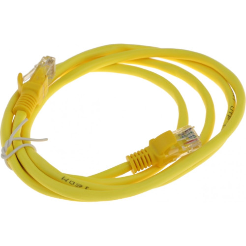 Патч-корд Premier PP12-1.5M/Y 1000Гбит/с UTP 4 пары cat.5E CCA molded 1.5м желтый RJ-45 (m)-RJ-45 (m)