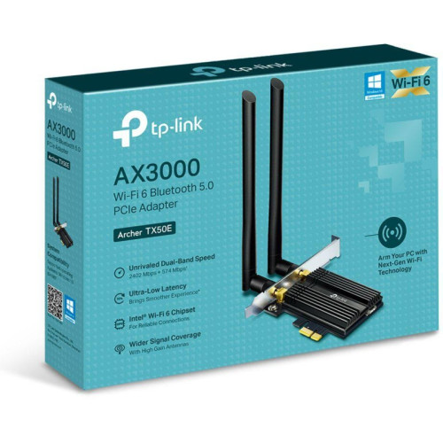 Сетевой адаптер/ 11AX 3000Mbps dual-band PCI-E adapter, 2402Mbps at 5G and 574Mbps at 2.4G, support Bluetooth 5.0, WPA2 encryption, two external Antennas. Сетевой адаптер/ 11AX 3000Mbps dual-band PCI-E adapter, 2402Mbps at 5G and 574Mbps at 2.4G, support Bluetooth 5.0, WPA2 encryption, two external Antennas.