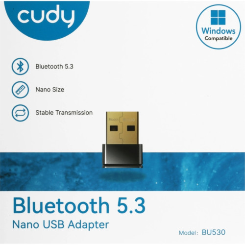 Сетевой адаптер Bluetooth Cudy BU530 USB 2.0 Сетевой адаптер Bluetooth Cudy BU530 USB 2.0