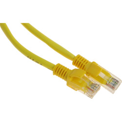 Патч-корд Premier PP12-1.5M/Y 1000Гбит/с UTP 4 пары cat.5E CCA molded 1.5м желтый RJ-45 (m)-RJ-45 (m)