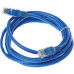 Патч-корд Premier PP12-2M/B 1000Гбит/с UTP 4 пары cat.5E CCA molded 2м синий RJ-45 (m)-RJ-45 (m)