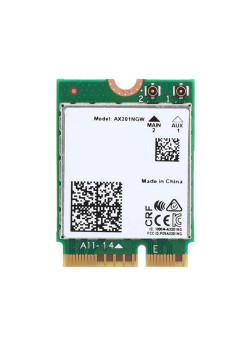 Адаптер беспроводной связи (Wi-Fi) Intel Адаптер Intel® Wi-Fi серии 6 AX201 (AX201.NGW) 2230, 2x2 AX+BT, No vPro®,999TD0 (M.2: CNVio2)