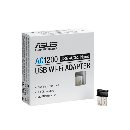 Адаптер/ USB-AC53 NANO/EU/13/GB_EU/// Адаптер/ USB-AC53 NANO/EU/13/GB_EU///