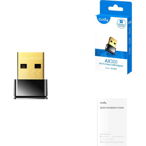 Адаптер Wi-Fi/ AX300 Wi-Fi 6 USB Adapter, Mini Size, 286Mbps at 2.4GHz, Nano Size, USB 2.0, Auto driver installation on Windows 7/10/11, Manual driver installation for other OS;Support system: Windows 7/10/11, Linux Kernel 3.10~6.8, UOS, Kylin OS V4 and V Адаптер Wi-Fi/ AX300 Wi-Fi 6 USB Adapter, Mini Size, 286Mbps at 2.4GHz, Nano Size, USB 2.0, Auto driver installation on Windows 7/10/11, Manual driver installation for other OS;Support system: Windows 7/10/11, Linux Kernel 3.10~6.8, UOS, Kylin OS V4 and V