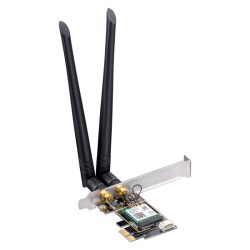 Адаптер беспроводной связи (Wi-Fi) CUDY AX3000 Wi-Fi 6 PCI Express Adapter 3000Mbps Wi-Fi 6 / Bluetooth 5.0 PCI Express Adapter, Intel AX200 module, 2T2R, 2402Mbps at 5GHz + 574Mbps at 2.4GHz, 802.11ax/ac/a/b/g/n, 2 detachable antennas, Ver 1.0