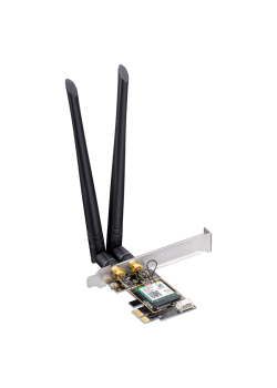 Адаптер беспроводной связи (Wi-Fi) CUDY AX3000 Wi-Fi 6 PCI Express Adapter 3000Mbps Wi-Fi 6 / Bluetooth 5.0 PCI Express Adapter, Intel AX200 module, 2T2R, 2402Mbps at 5GHz + 574Mbps at 2.4GHz, 802.11ax/ac/a/b/g/n, 2 detachable antennas, Ver 1.0