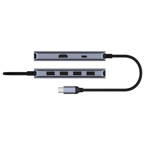 Адаптер/ 6-IN-1 USB-C Hub with 4K HDMI Адаптер/ 6-IN-1 USB-C Hub with 4K HDMI