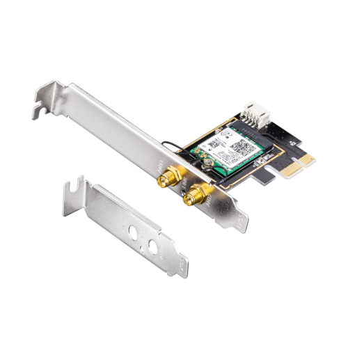Адаптер беспроводной связи (Wi-Fi) CUDY AX3000 Wi-Fi 6 PCI Express Adapter 3000Mbps Wi-Fi 6 / Bluetooth 5.0 PCI Express Adapter, Intel AX200 module, 2T2R, 2402Mbps at 5GHz + 574Mbps at 2.4GHz, 802.11ax/ac/a/b/g/n, 2 detachable antennas, Ver 1.0