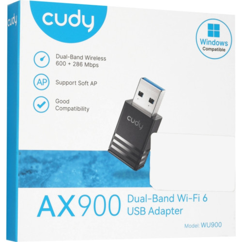 Адаптер Wi-Fi/ AX900 Wi-Fi USB Adapter, 802.11ax/ac/a/b/g/n, 600Mbps at 5GHz + 286Mbps at 2.4GHz, USB 2.0, Auto driver installation on Windows 7/10/11, Manual driver installation for other OS;Windows 7/10/11, Linux Kernel 3.10~6.8, UOS, Kylin OS V4 and V Адаптер Wi-Fi/ AX900 Wi-Fi USB Adapter, 802.11ax/ac/a/b/g/n, 600Mbps at 5GHz + 286Mbps at 2.4GHz, USB 2.0, Auto driver installation on Windows 7/10/11, Manual driver installation for other OS;Windows 7/10/11, Linux Kernel 3.10~6.8, UOS, Kylin OS V4 and V