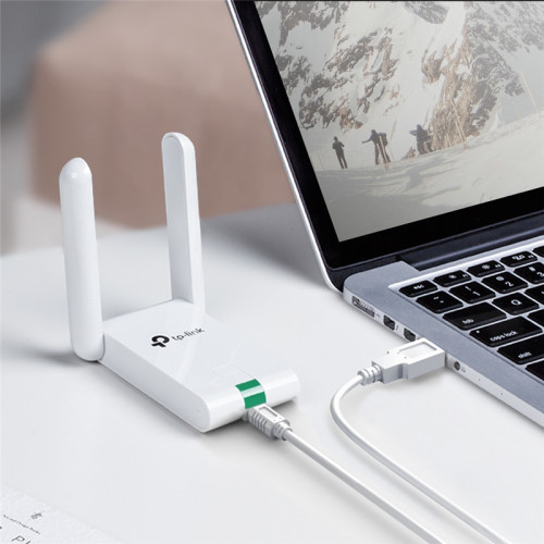 Адаптер Wi-Fi/ 300Mbps High Gain Wireless N USB Adapter, Atheros, 2T2R, 2.4GHz, elegant desktop housing,  USB extension cable, 2 fixed antennas