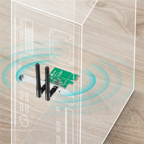 Адаптер Wi-Fi/ 300Mbps Wireless N PCI Express Adapter, Atheros, 2T2R, 2.4GHz, 802.11n/g/b, 2 detachable antennas Адаптер Wi-Fi/ 300Mbps Wireless N PCI Express Adapter, Atheros, 2T2R, 2.4GHz, 802.11n/g/b, 2 detachable antennas