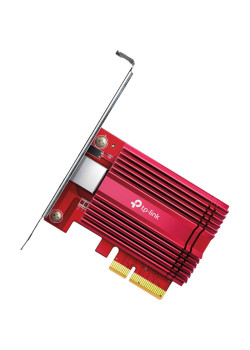 Сетевой адаптер/ 10 Gigabit PCI-E network adapter, 1 PCI Express 3.0 X4 interface, 1 100/1000/10000Mbps Ethernet port, come with Low-Profile and Full-Height Brackets