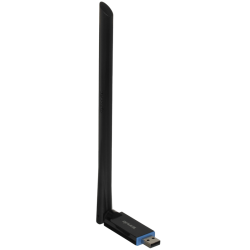 Адаптер Wi-Fi/ Tenda U10 Двухдиапазонный Wi-Fi адаптер, 2,4/5 ГГц, до 633 Мбит/с, передатчик 20 dBm, подключение USB, 1х6dBi внешняя антенна