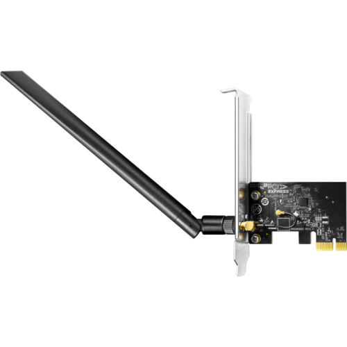 Адаптер Wi-Fi/ AC650 Dual Band Wi-Fi PCIe Adapter, 433Mbps at 5GHz + 200Mbps at 2.4GHz,1  5dBi Antenna, Windows 10/11, Dual Brackets, Windows 10/11;