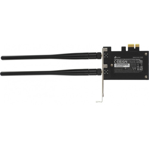 Сетевой адаптер/ 11AX 3000Mbps dual-band PCI-E adapter, 2402Mbps at 5G and 574Mbps at 2.4G, support Bluetooth 5.0, WPA2 encryption, two external Antennas. Сетевой адаптер/ 11AX 3000Mbps dual-band PCI-E adapter, 2402Mbps at 5G and 574Mbps at 2.4G, support Bluetooth 5.0, WPA2 encryption, two external Antennas.