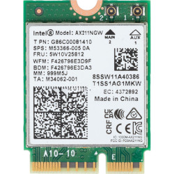 Плата сетевого контроллера/ Intel Wi-Fi 6E AX211 (Gig+), 2230, 2x2 AX R2 (6GHz)+BT, No vPro, 999M5J