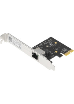 Адаптер PCI-E/ 2.5Gbps PCI Express Adapter, Realtek Chipset, 2.5G/1000M/100M/10M Auto Adaptive,  IEEE802.3ad,  IEEE802.3az, IEEE802.1Q, IEEE802.1p, IEEE 802.3x Flow Control, IEEE802.3z, IEEE802.2,Jumbo Frame, Compatiable with Windows, Windows Server 2003,