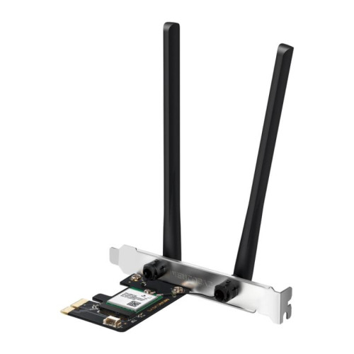Сетевой адаптер Wi-Fi + Bluetooth Mercusys MA70XE AX1800 PCI Express (ант.внеш.несъем.) 2ант. Сетевой адаптер Wi-Fi + Bluetooth Mercusys MA70XE AX1800 PCI Express (ант.внеш.несъем.) 2ант.