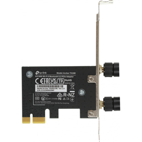 Сетевой адаптер TP-LINK Archer TX20E AX1800 Dual Band Wi-Fi 6 Bluetooth PCI Express Adapter