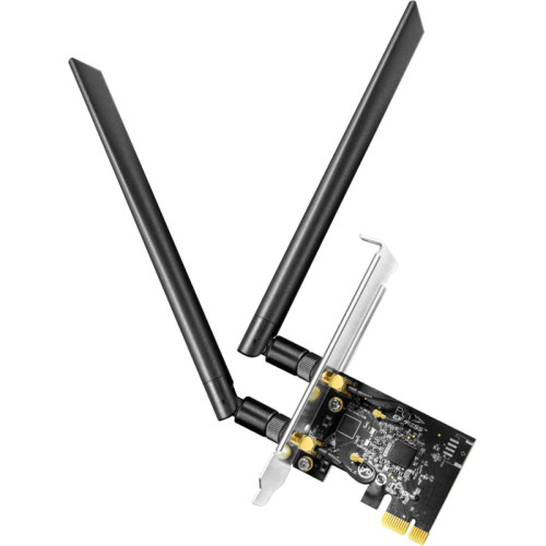 Адаптер Wi-Fi/ AC1300 Dual Band Wi-Fi PCIe Adapter, 867Mbps at 5GHz + 400Mbps at 2.4GHz,2 5dBi Antennas, Dual Brackets, Windows 10/8.1/8/7 Адаптер Wi-Fi/ AC1300 Dual Band Wi-Fi PCIe Adapter, 867Mbps at 5GHz + 400Mbps at 2.4GHz,2 5dBi Antennas, Dual Brackets, Windows 10/8.1/8/7