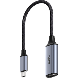 Адаптер USB-C — HDMI/ USB-C To 4K@60Hz HDMI adapter, Host: USB-C, 1 x HDMI 4K@60Hz, Aluminum alloy, compatible with MacBook, Mac Pro, Mac mini, iMac, Surface Pro, XPS, Flash Drive, Mobile HDD