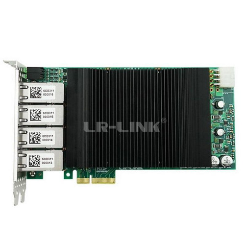 Сетевой адаптер Lr-Link LRES2008PT PCIe 2.1 x4, Intel i350, 8*RJ45 1G NIC Card, Dual Slot (302359)