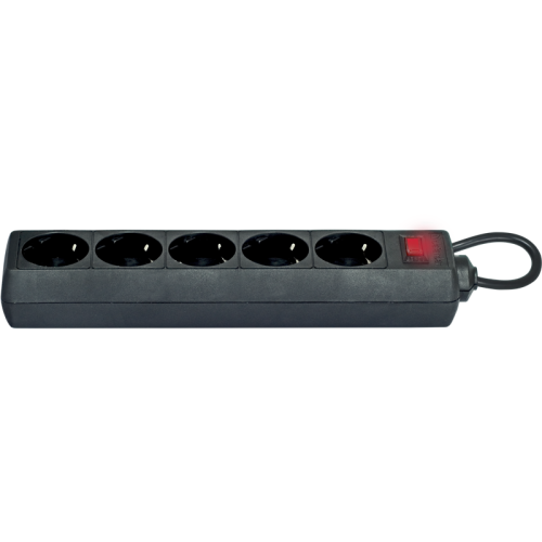 Сетевой фильтр Defender ES 1.8 1,8 м, черный, 5 розеток/ Surge Protector Defender ES 1.8 1,8m, black, 5 outlets