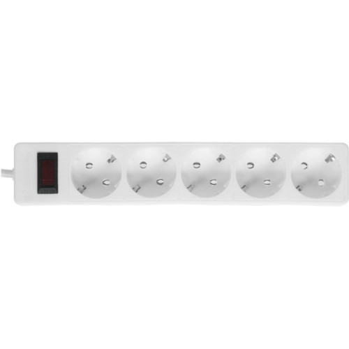 Сетевой фильтр Defender ES 1.8 1,8 м, белый, 5 розеток/ Surge Protector Defender ES 1.8 1,8m, white, 5 outlets