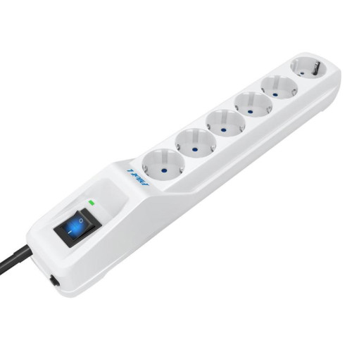 Сетевой фильтр Pilot L (GP) 173 5м (6 розеток) белый (коробка)