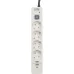 Сетевой фильтр-удлинитель/ PowerCom SP-01 USB2A1CW 3.0M, 4 розетки, белый, 16А, 4кВт, 380Дж, защитные шторки, защита от КЗ, перегрузки, ВЧ и импульсных помех, один порт USB-C(PD20W) и два USB-A(QC3.0) суммарной мощностью 24Вт, кабель 3x1.5 мм2, ШхГхВ 281х