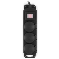 Сетевой фильтр Buro 300MDP-5-B 5м (3 розетки) черный (коробка)