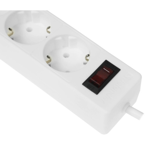 Сетевой фильтр Defender ES 5 5 м, белый, 5 розеток/ Surge Protector Defender ES 5 5m, white, 5 outlets
