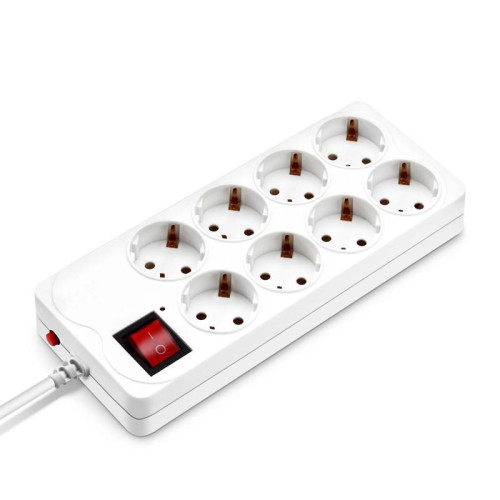 Сетевой фильтр Buro 800SH-1.8-W 1.8м (8 розеток) белый (коробка)