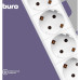 Сетевой фильтр Buro BU-SP1.8_USB_2A-W 1.8м (6 розеток) белый (коробка)
