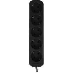 Power supply grounded Defender M530 3.0 m, 5 outlets, black