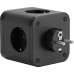 Сетевой разветвитель Buro BU-PW3UC-Plus-B (3 розетки) черный (пакет ПЭ)