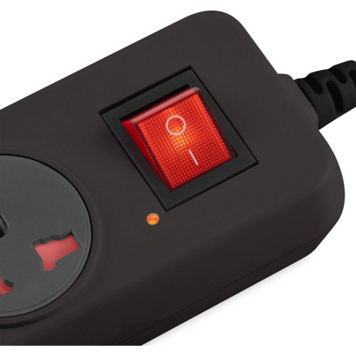 Сетевой фильтр Buro 500UNH-5-BG 5м (5 розеток) черный/серый (коробка)