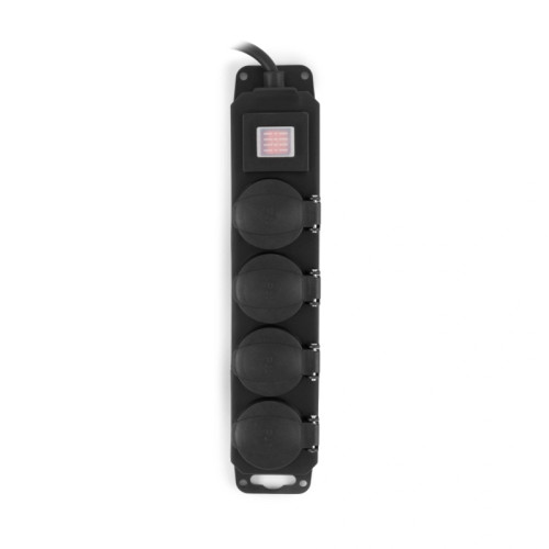 Сетевой фильтр Buro 400MDP-3-B 3м (4 розетки) черный (коробка)