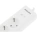 Сетевой фильтр Philips CHP2135WA/51 2м (3 розетки) белый (коробка)