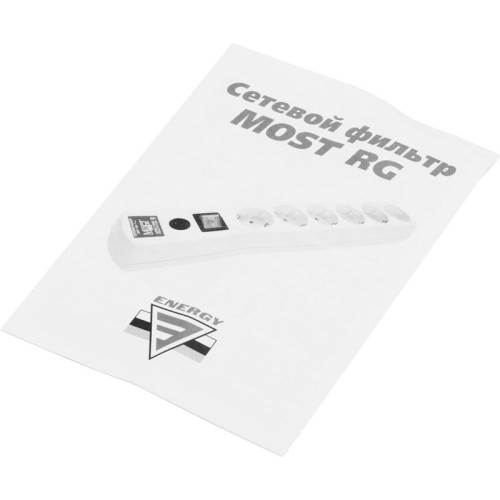 Сетевой фильтр Most RG 3м (6 розеток) черный (коробка)