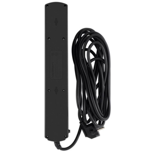 Сетевой фильтр Ippon BK-6-EU-5-10-B 5м (6 розеток) черный (коробка)